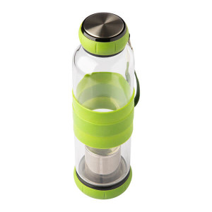 SULMONA Glasflasche mit Sieb 550 ml - Reklamnepredmety