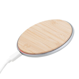 TOP BAMBOO drahtloses Ladegerät - Reklamnepredmety