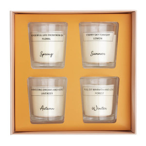 SEASONS scent candel set, mix - Reklamnepredmety