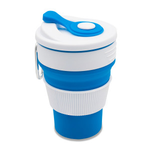 FLEXI faltbarer Silikonbecher 350 ml - Reklamnepredmety