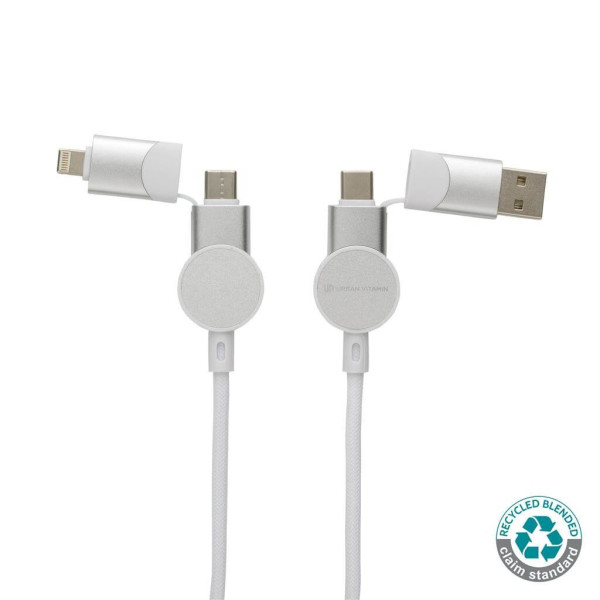 Oakland RCS recyceltes 1,2m 6-in-1 Fast-Charging 45W Kabel,