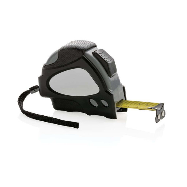 Auto-Stop-Maßband aus recyceltem Kunststoff, 8m/25mm, schwarz