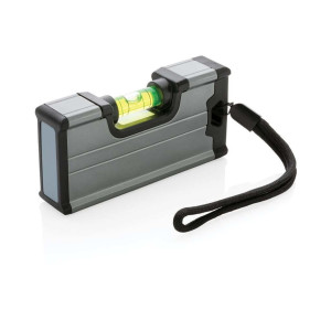 Wasserwaage im Taschenformat mit Magnet, grau - Reklamnepredmety