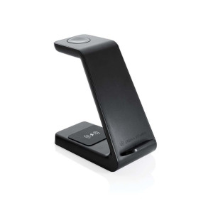 Urban Vitamin Fairfield 3-in-1 Charger aus RCS rPlastik, schwarz - Reklamnepredmety
