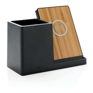 Ontario 10W Wireless Charger aus FSC® und RCS Kunststoff, weiß - Reklamnepredmety