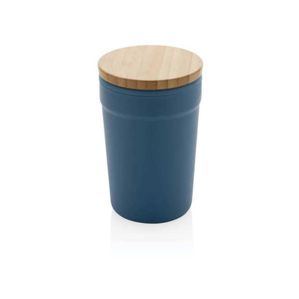 GRS rPP-Becher mit FSC®-Bambusdeckel, grün