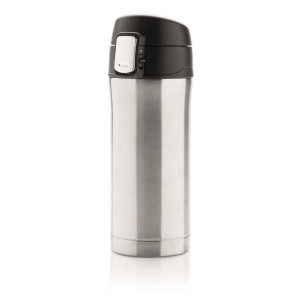 Easy-Lock Vakuum-Becher aus RCS recyceltem Stainless-Steel, blau - Reklamnepredmety