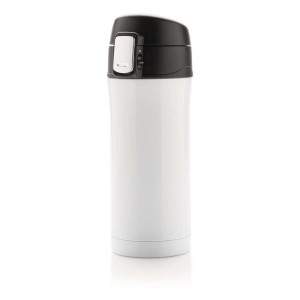 Easy-Lock Vakuum-Becher aus RCS recyceltem Stainless-Steel, blau - Reklamnepredmety