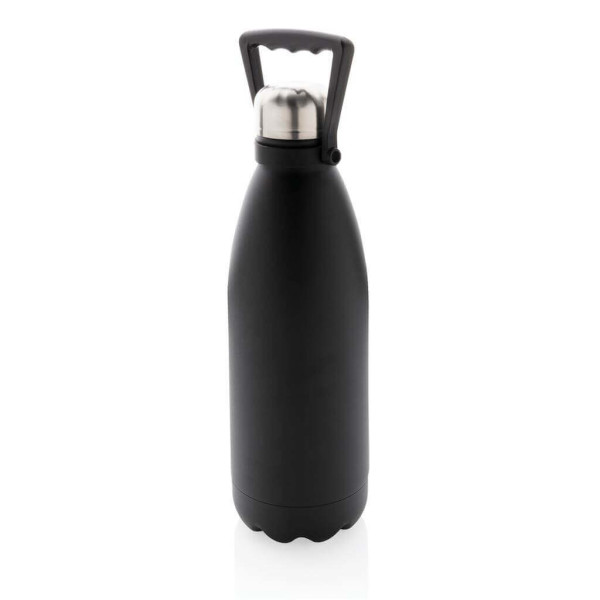 Große Vakuumflasche aus RCS recyceltem Stainless-Steel 1,5L, weiß