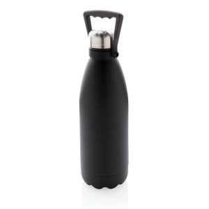 Große Vakuumflasche aus RCS recyceltem Stainless-Steel 1,5L, weiß - Reklamnepredmety