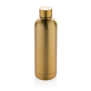 Impact Vakuumflasche aus RCS recyceltem Stainless-Steel, gold - Reklamnepredmety