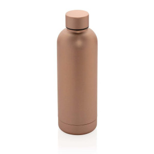 Impact Vakuumflasche aus RCS recyceltem Stainless-Steel, gold - Reklamnepredmety