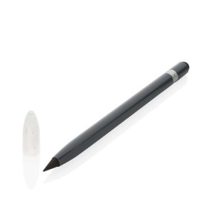 Tintenloser Stift aus Aluminium mit Radiergummi, grün - Reklamnepredmety