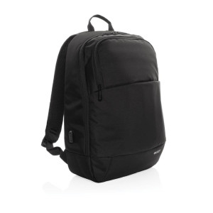 Swiss Peak AWARE™ moderner 15,6" Laptop-Rucksack, schwarz - Reklamnepredmety