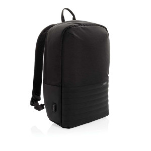 Swiss Peak AWARE™ Anti-Theft-RFID 15"-Laptop-Rucksack, grau - Reklamnepredmety