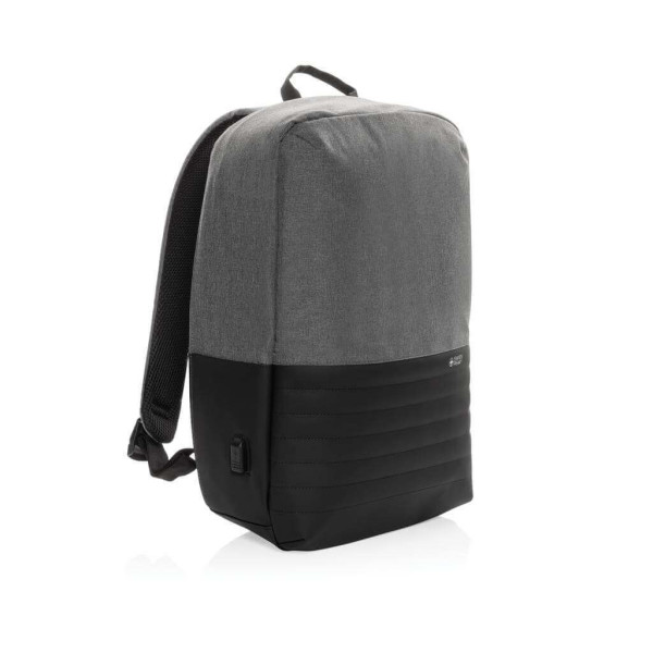 Swiss Peak AWARE™ Anti-Theft-RFID 15"-Laptop-Rucksack, grau