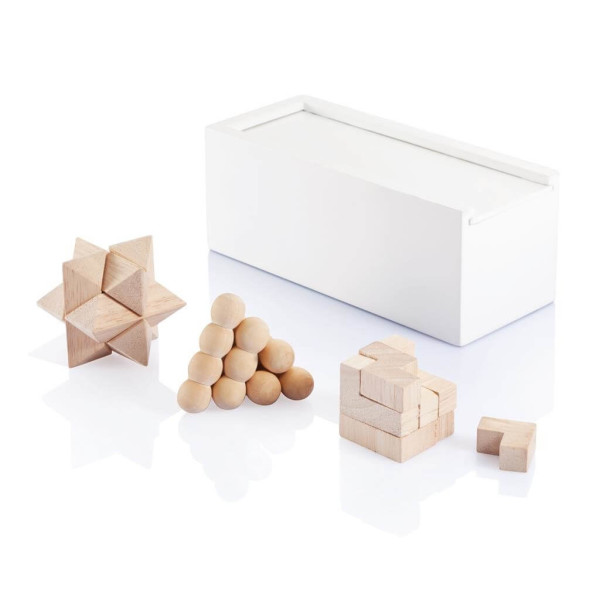 FSC® 3-tlg. Denkspiel Set, weiß