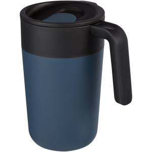 Nordia 400 ml doppelwandiger Becher aus Recyclingmaterial - Reklamnepredmety