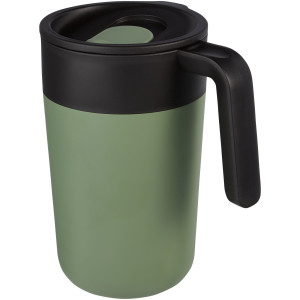 Nordia 400 ml doppelwandiger Becher aus Recyclingmaterial - Reklamnepredmety