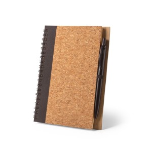 VICENTE. Notizbuch aus Kork - Reklamnepredmety