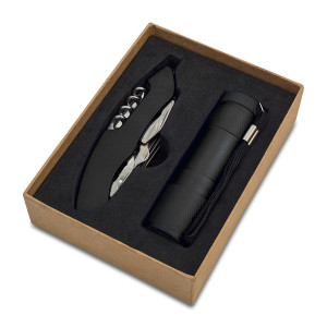 CAMDEN Taschenlampe und Taschenmesser-Set mit 11 Funktionen - Reklamnepredmety