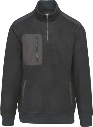 Arbeitsfleece-Sweatshirt mit 1/4-Reißverschluss - Reklamnepredmety