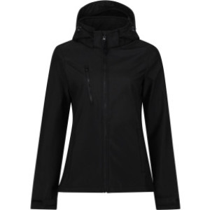 Damen 3-Lagen Kapuzen Softshell Jacke "Venturer" - Reklamnepredmety