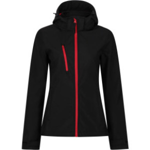 Damen 3-Lagen Kapuzen Softshell Jacke "Venturer" - Reklamnepredmety