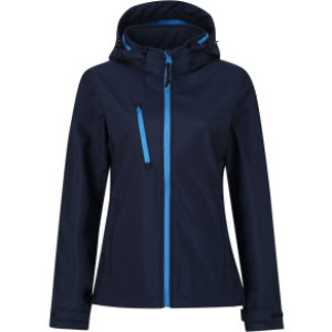 Damen 3-Lagen Kapuzen Softshell Jacke "Venturer" - Reklamnepredmety