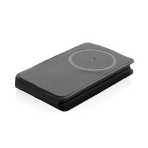 Swiss Peak 15W 3-in-1 magnetischer Wireles Charger aus rPU, schwarz - Reklamnepredmety