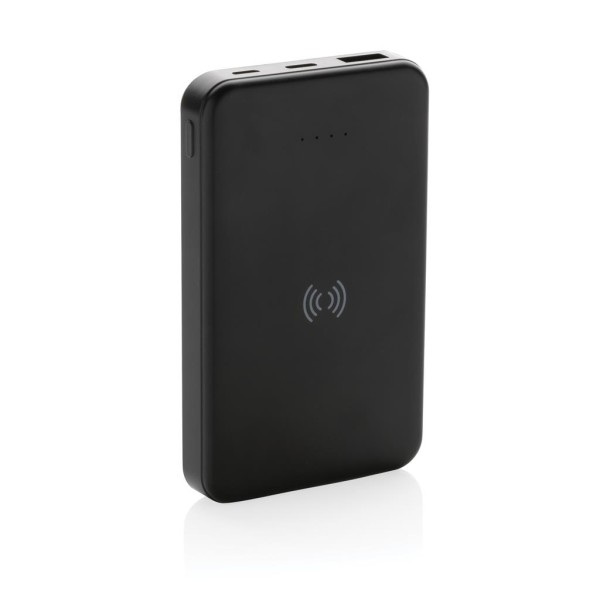 5.000mAh 5W Wireless Powerbank aus RCS recyceltem Kunststoff, weiß