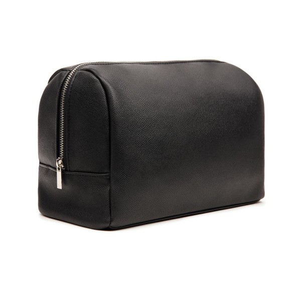 VINGA Bermond Kulturtasche aus RCS recyceltem PU, braun