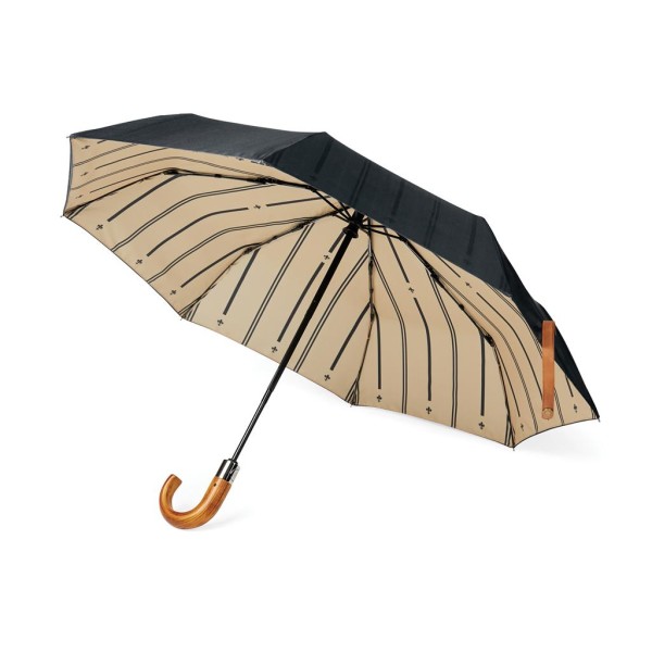 VINGA Bosler AWARE™ 21" faltbarer Schirm aus recyceltem PET, navy blau