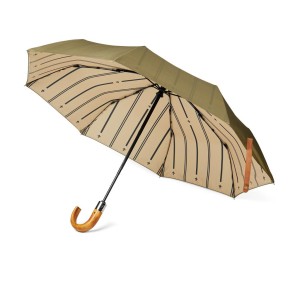 VINGA Bosler AWARE™ 21" faltbarer Schirm aus recyceltem PET, navy blau - Reklamnepredmety