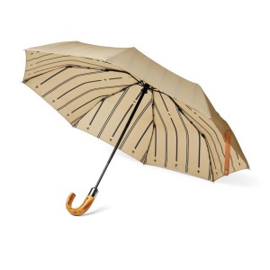 VINGA Bosler AWARE™ 21" faltbarer Schirm aus recyceltem PET, navy blau - Reklamnepredmety