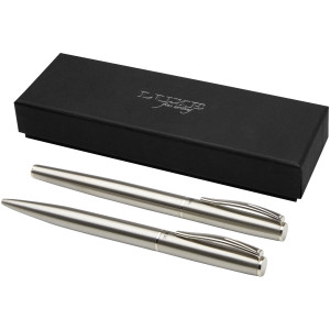 Didimis Kugelschreiber- und Rollerball-Set aus recyceltem Edelstahl - Reklamnepredmety