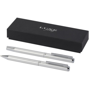 Lucetto Kugelschreiber- und Rollerball-Geschenkset aus recyceltem Aluminium - Reklamnepredmety