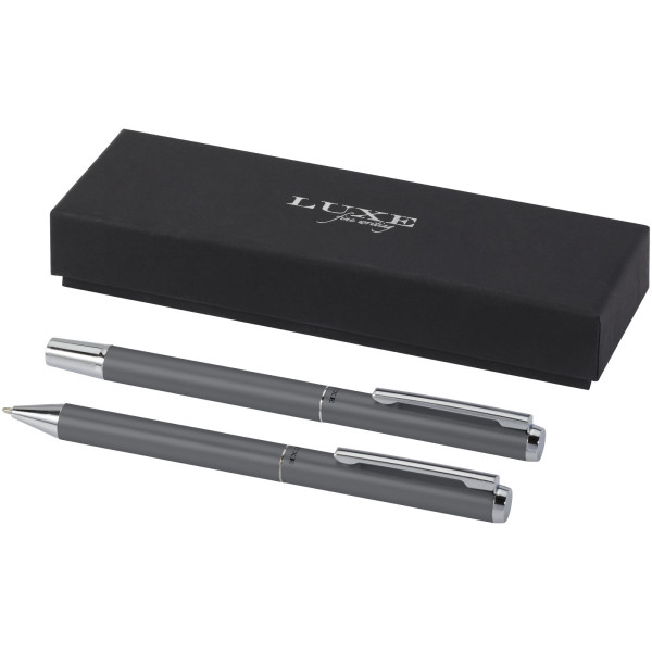 Lucetto Kugelschreiber- und Rollerball-Geschenkset aus recyceltem Aluminium