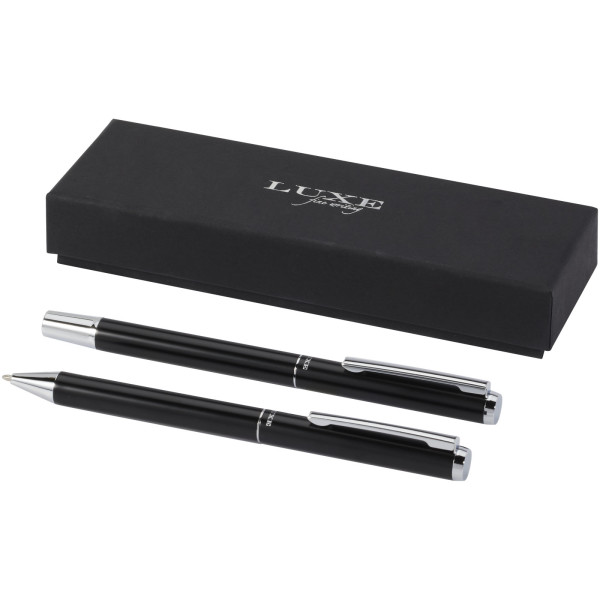 Lucetto Kugelschreiber- und Rollerball-Geschenkset aus recyceltem Aluminium