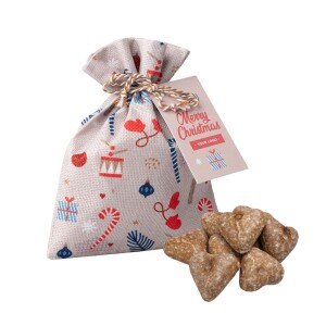 Lebkuchen - WEIHNACHTSMANN-GESCHENKTÜTE - Reklamnepredmety