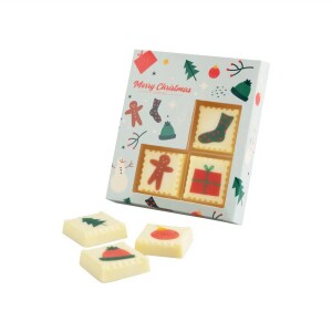 Pralinen mit Aufdruck, 3 Stück - CHOCOSTAMP PRINT 3 Stück - Reklamnepredmety