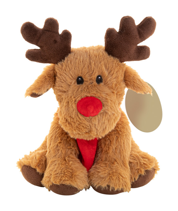 RPET Plüsch-Weihnachts-Rentier mit Schal Nordeer