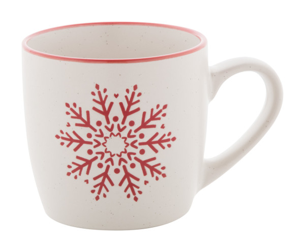 Snoflinga Keramikbecher mit Weihnachtsmotiv