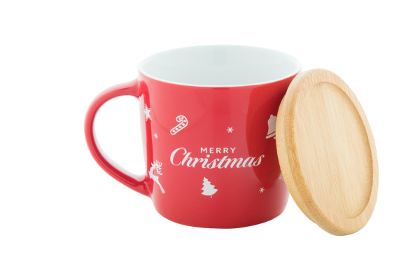 Salomaa Keramikbecher mit weihnachtlichem Design