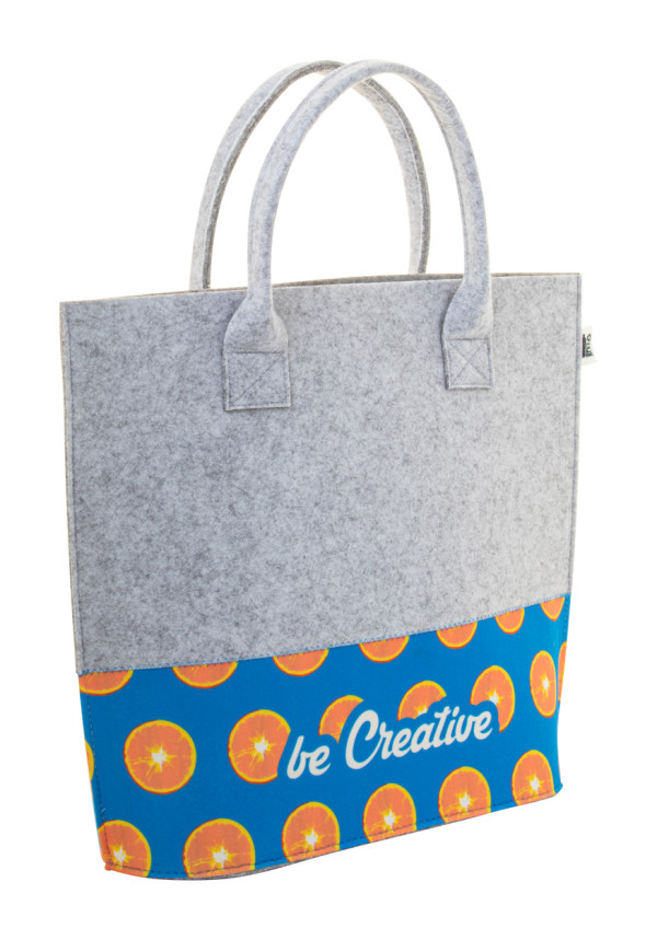 Individuell gefertigte RPET-Filz-Einkaufstasche CreaFelt Shop C