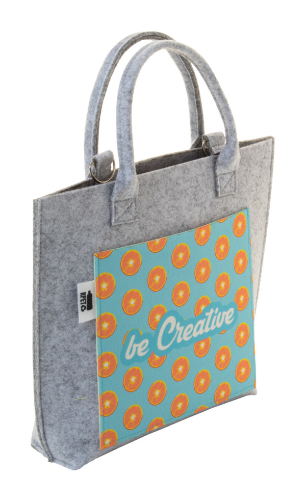 Maßgefertigte Damenhandtasche aus RPET-Filz  CreaFelt Cross