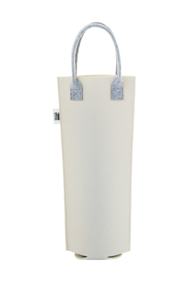 Individuell gefertigte RPET-Filz-Wein-Geschenktasche CreaFelt Vino
