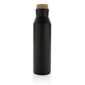 Gaia Vakuumflasche aus RCS recyceltem Stainless-Steel, blau - Reklamnepredmety