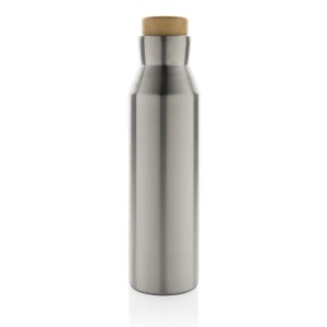 Gaia Vakuumflasche aus RCS recyceltem Stainless-Steel, blau - Reklamnepredmety