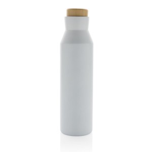 Gaia Vakuumflasche aus RCS recyceltem Stainless-Steel, blau - Reklamnepredmety